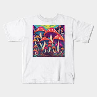 Mushroom landscape Kids T-Shirt